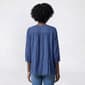 Womens Figueroa & Flower 3/4 Sleeve Solid Lace Yoke Blouse - image 2