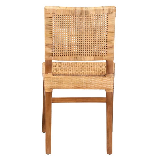 Baxton Studio Lesia Walnut Brown Wood Dining Chair