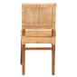 Baxton Studio Lesia Walnut Brown Wood Dining Chair - image 3