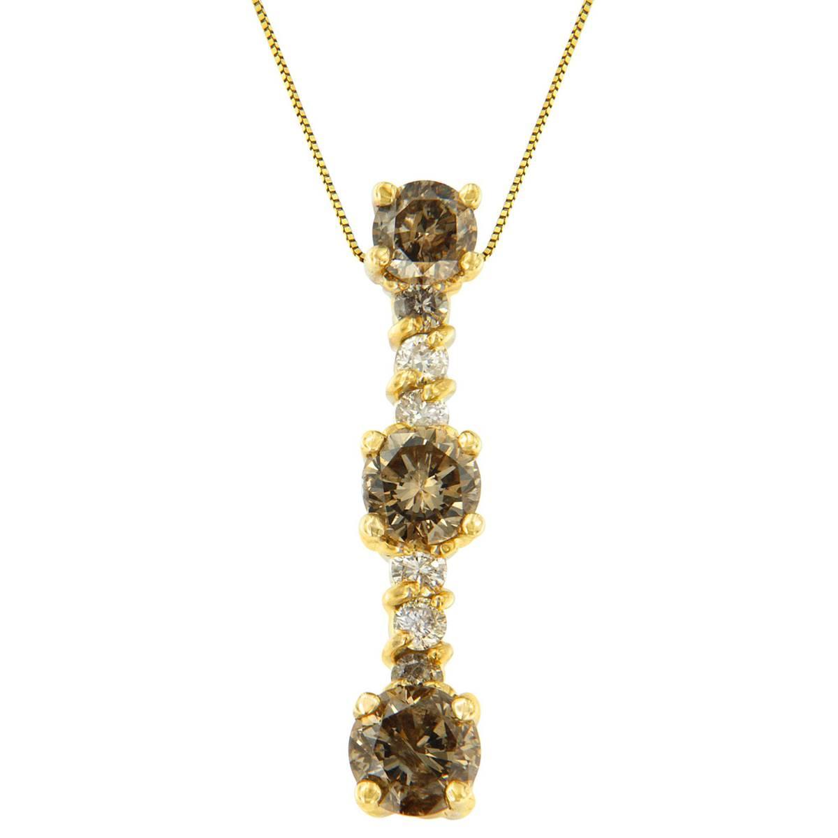 Haus of Brilliance 14kt. Gold 1ctw. Diamond Drop Pendant