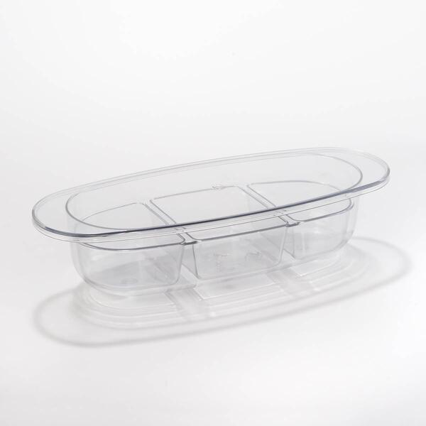 Chillers 3 Section Serving Tray W/ Lid - image 