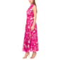 Womens MSK Sleeveless Mock Neck Foil Floral Tier Maxi Dress - image 3