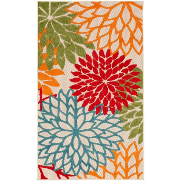 Nourison Aloha Tropical Indoor/Outdoor Area Rug