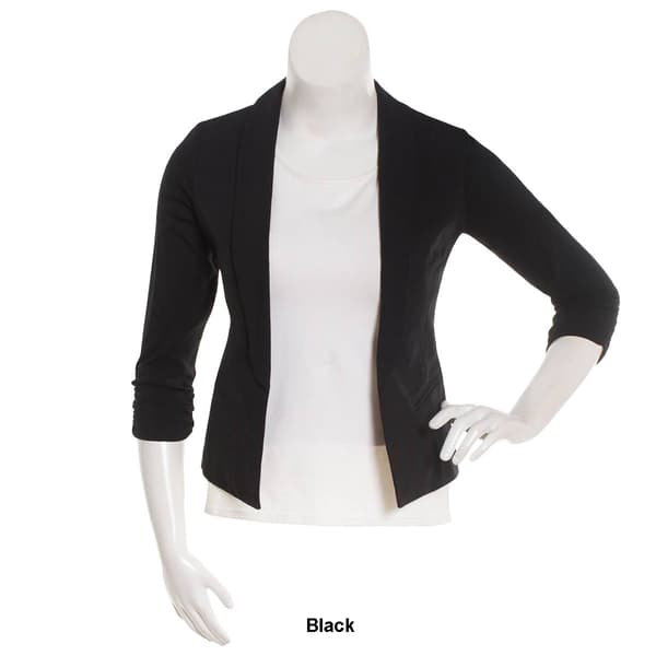 Juniors Leighton Millennium 3/4 Length Ruched Sleeves Blazer