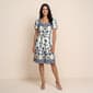Womens Draper James Short Sleeve Square Neck Floral A-Line Dress - image 1