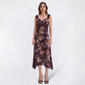 Womens Love & Piece Sleeveless Lace Trim Floral Midi Dress - image 1