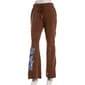 Juniors No Comment Fleece Foil Screen Flare Sweatpants - Chestnut - image 2