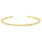 Athra 14kt. Gold over Brass Crystal & Stripe Bead Coil Bracelet - image 1