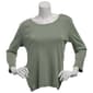Womens Preswick & Moore&#174; 3/4 Sleeve Scoop Neck Solid Tee - image 11