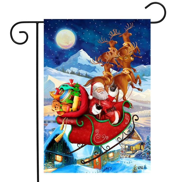 Briarwood Lane Santa's Sleigh Christmas Garden Flag