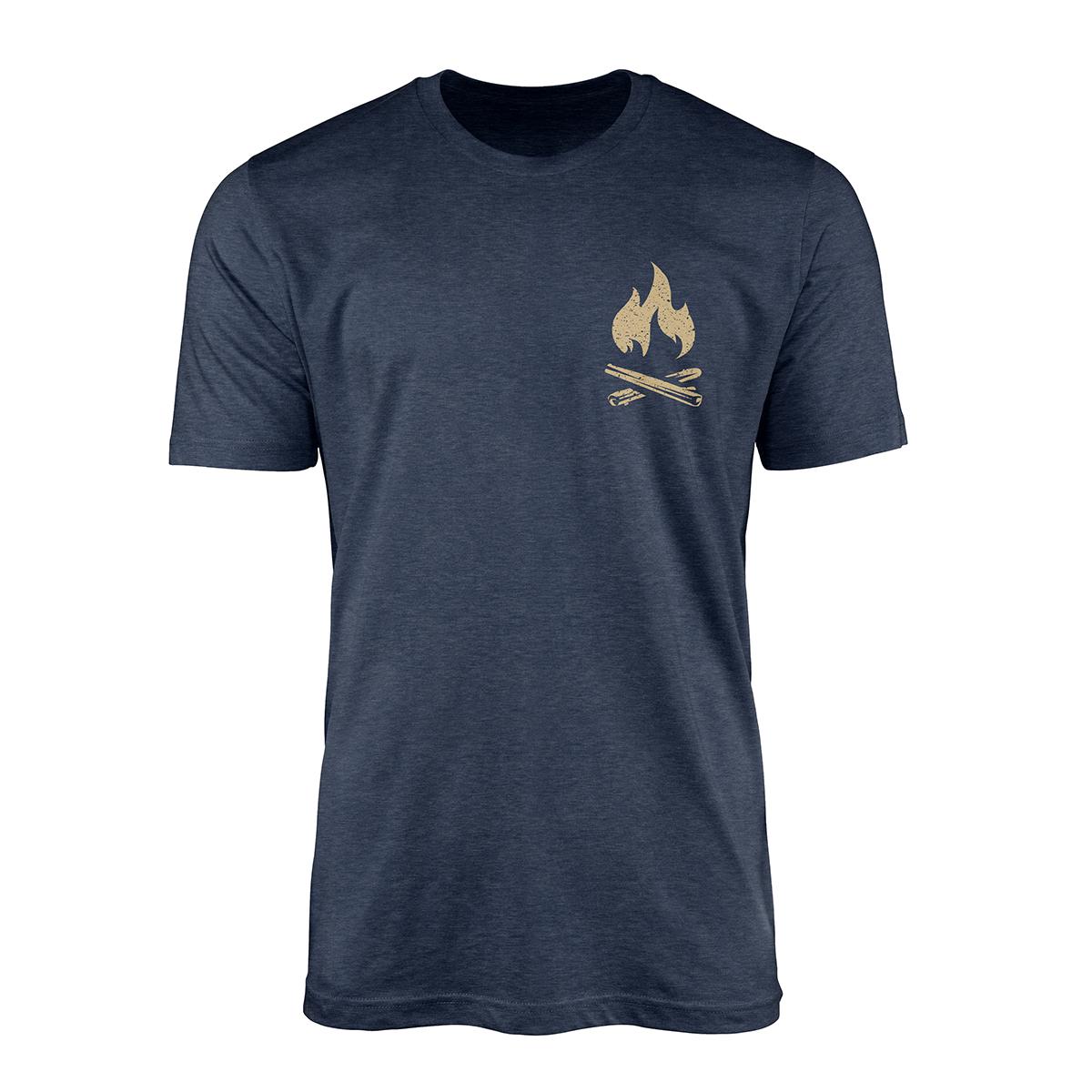 Mens Chance of Beer Camping Short Sleeve Graphic T-Shirt