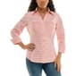 Petite Zac & Rachel 3/4 Sleeve Pleated Front Casual Button Down - image 2