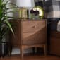 Baxton Studio Landis Ash Walnut Finished Wood 2-Drawer Nightstand - image 8