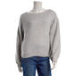 Juniors Derek Heart Boat Neck Balloon Sleeve Pullover Sweater - image 1