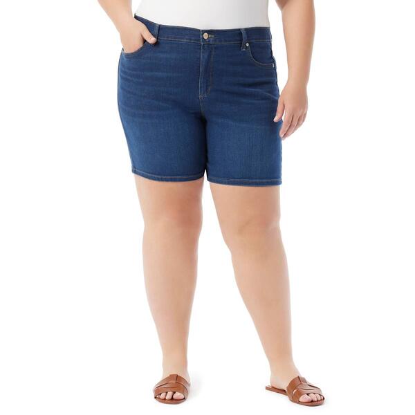 Plus Size Gloria Vanderbilt Amanda Denim Shorts - image 