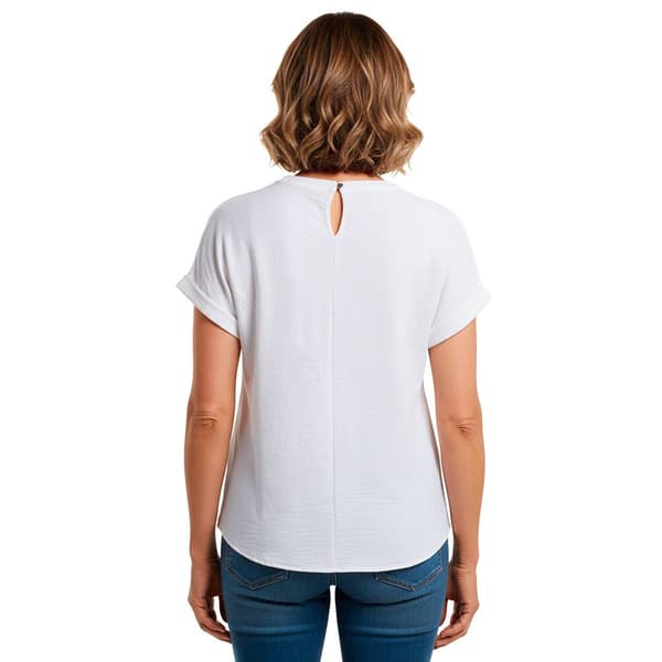 Womens Cocomo Short Sleeve Coastal Sea Scene Airflow Blouse