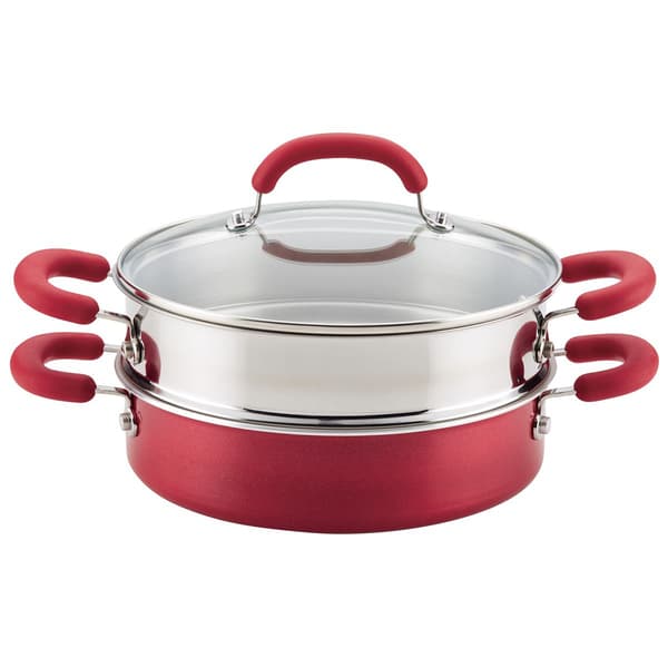 Rachael Ray Create Delicious Aluminum Nonstick 3pc. Steam Set - image 