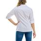 Womens Zac & Rachel Pearl Embellished Solid Casual Button Down - image 2