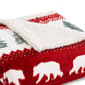Eddie Bauer Grizzly Peak Red Sherpa Throw Blanket - 50x60 - image 2