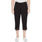 Petite Ruby Rd. Pattern Play Alt Capri Pants with Lace Hem - image 1
