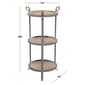 9th & Pike® Grey Metal Industrial Accent Table - image 3