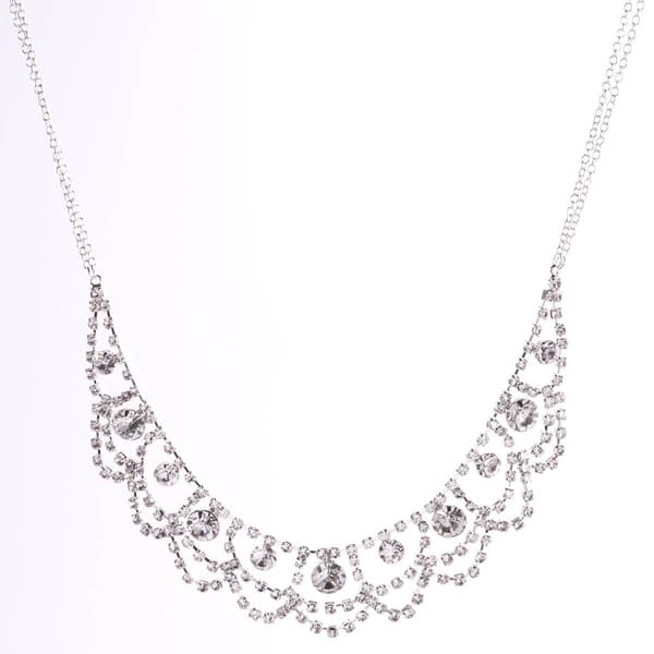 Rosa Rhinestones Crystal Princess Necklace - image 