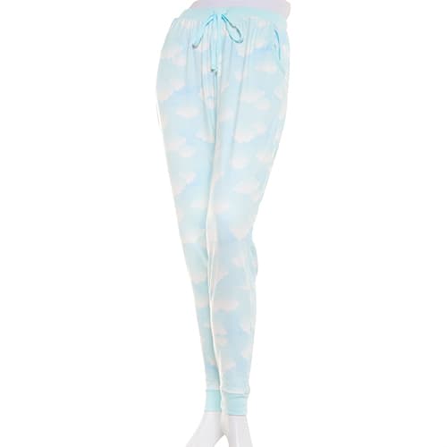Juniors Pillow Talk Clouds Comfy Brushed Jogger Pajama Pants