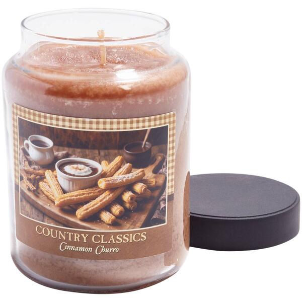 Country Classics 26oz. Cinnamon Churro Jar Candle - image 