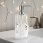 Avanti Snowmen & Flakes Glass Soap & Lotion Dispenser - image 3