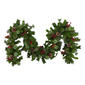 National Tree Iced Berry Pine 9ft. LED Christmas Garland - image 2