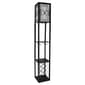 Simple Designs Floor Lamp Etagere Organizer w/Linen Shade - image 1