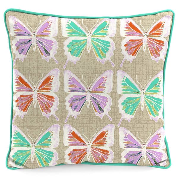 Jordan Manufacturing Butterfly Outdoor Throw Pillow