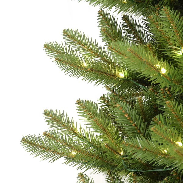 Puleo International Pre-Lit 7.5ft. Slim Fraser Fir Christmas Tree
