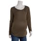 Womens Maternity Due Time Long Sleeve Cinch Shirt - image 9
