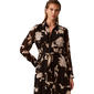 Womens Calvin Klein Long Sleeve Tie Waist Floral Shirtdress - image 4