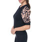 Womens DKNY Abstract Feather Elbow Sleeve Sweater - image 4