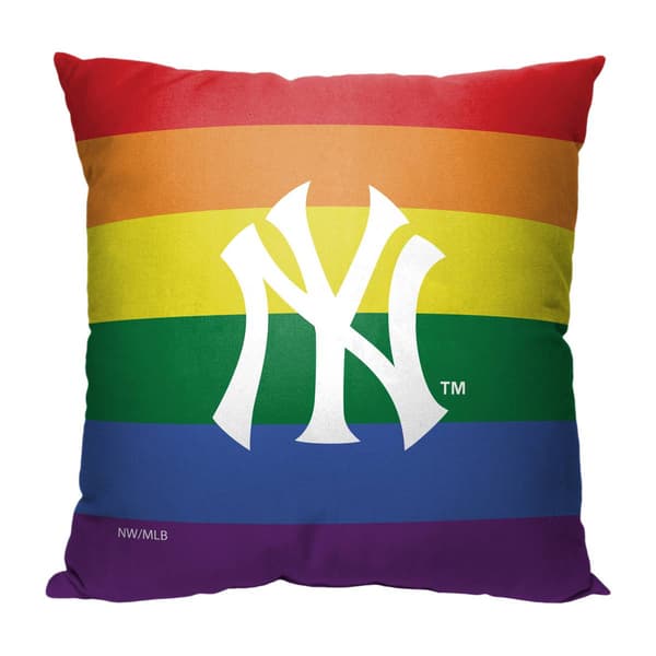 Northwest New York Yankees Pride Throw Pillow - 18x18