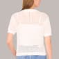 Womens Cece Short Sleeve Crochet Texture Cardigan - image 2