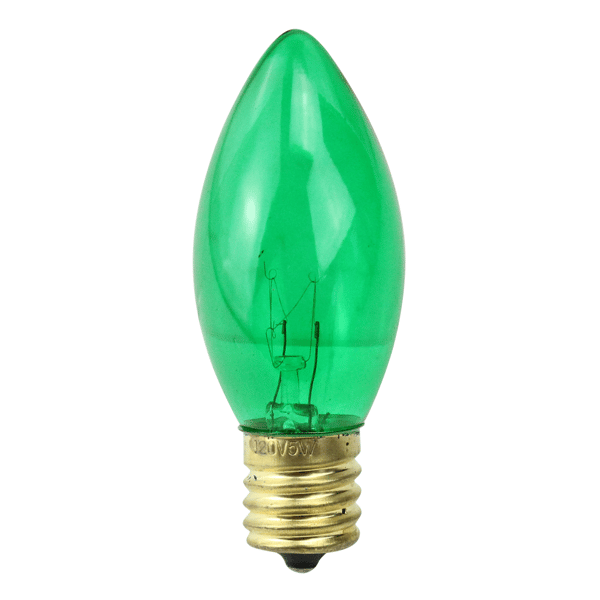 Northlight 25pk Green C9 Incandescent Christmas Replacement Bulbs