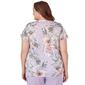 Plus Size Alfred Dunner Charleston Watercolor Floral Tee - image 2