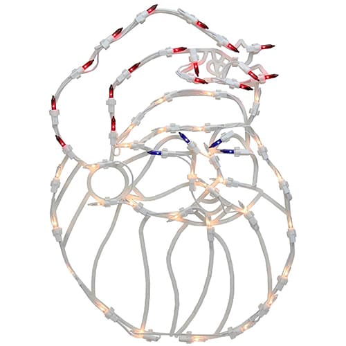 Northlight Seasonal 18in. Pre-Lit Holiday Santa Silhouette