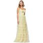 Juniors Blondie Nites Tiered Mesh Key Hole A-Line Dress - image 11