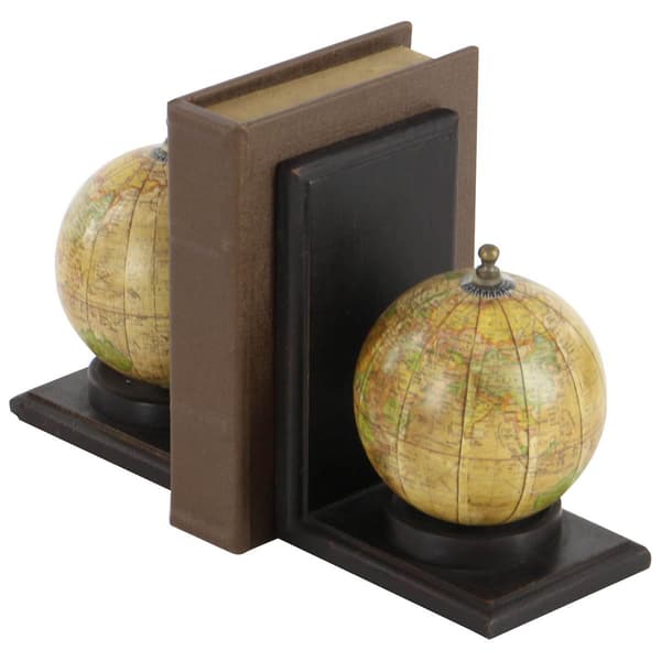 9th & Pike&#174;. 2pc. Wooden Globe Bookends