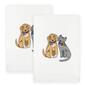 Linum Home Textiles 2pc. Spring Dog & Cat Embroidered Hand Towels - image 1