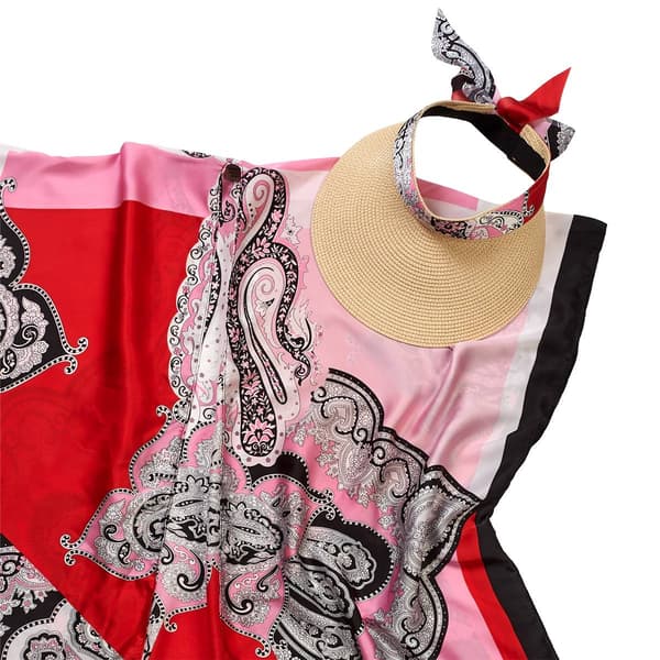 Womens Max Studio Two Piece Kimono Hat Set