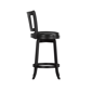 HH2 Home Presque Isle Black Wood Counter Height Swivel Stool - image 4
