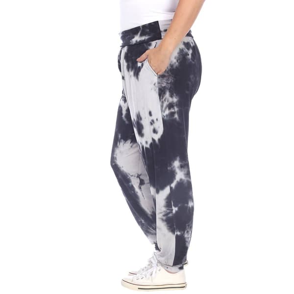 Plus Size White Mark Tie Dye Harem Pants