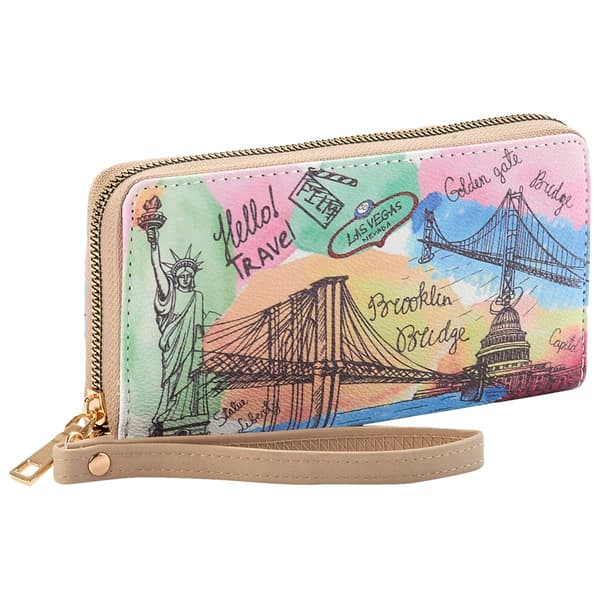 Womens Sasha Travel Zip Around Wallet