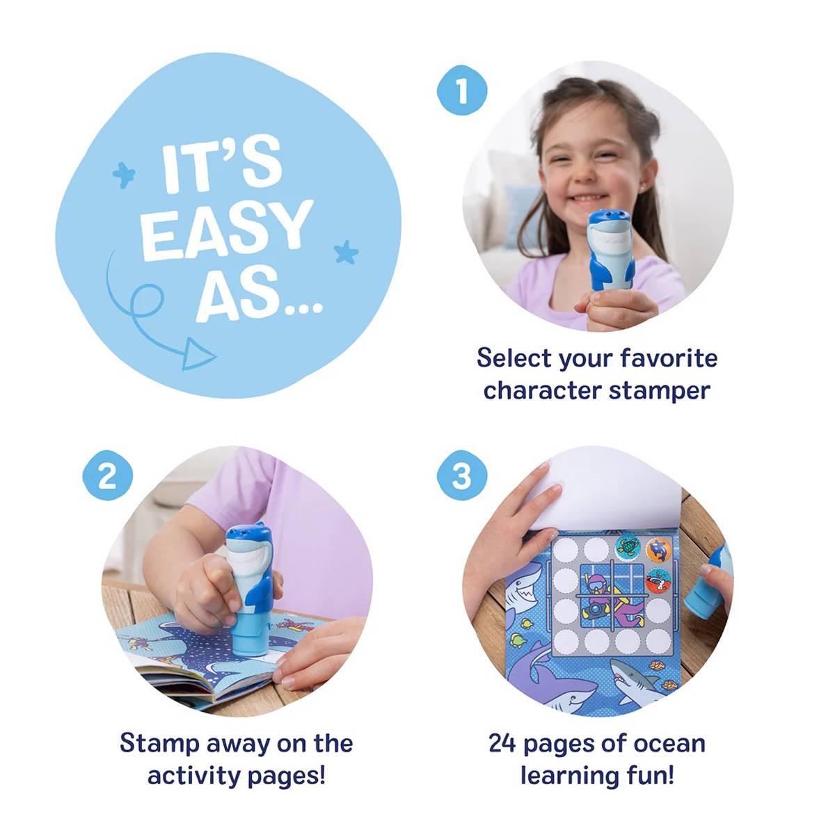 Melissa & Doug® Shark Activity Pad & Sticker Stamper
