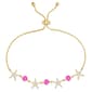 Gemstone by Gianni Argento Lab Ombre Starfish Link Bracelet - image 1